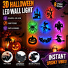 3D LED Halloween Wall Light Set